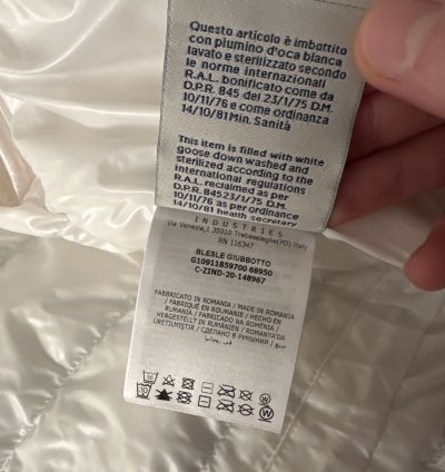 Mens New White Moncler Jacket (Size 3 ) 1 450