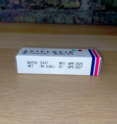 Aciclovir 5% Herpes Cream Original Product