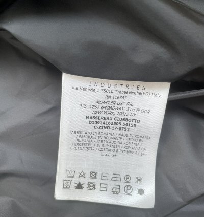Moncler Black Massereau Jacket