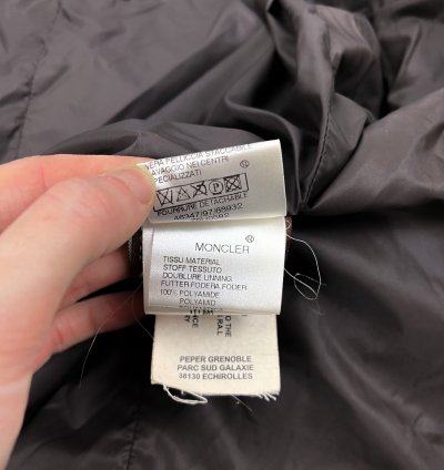 Moncler brown puffer jacket