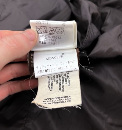 Moncler brown puffer jacket