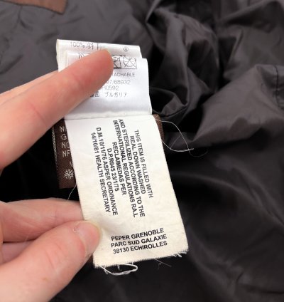 Moncler brown puffer jacket