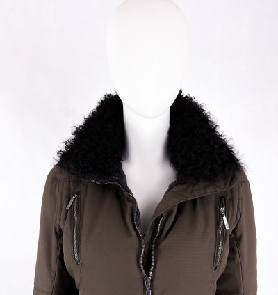 Moncler brown puffer jacket