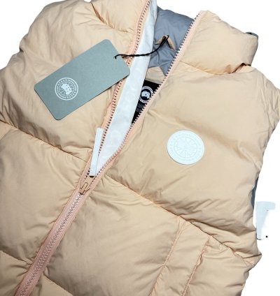 Authentic CANADA GOOSE Men Orange Puffer Vest Sz