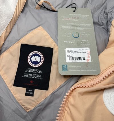 Authentic CANADA GOOSE Men Orange Puffer Vest Sz