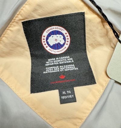 Authentic CANADA GOOSE Men Orange Puffer Vest Sz XL