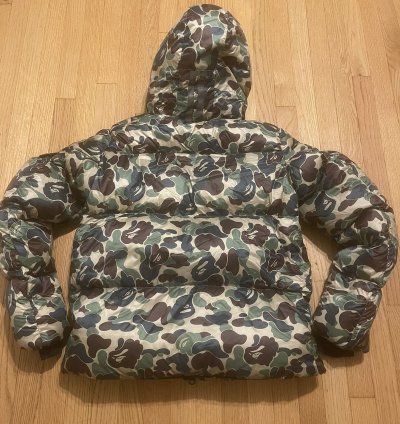 BAPE AND CANADA GOOSE CAMO PUFFER