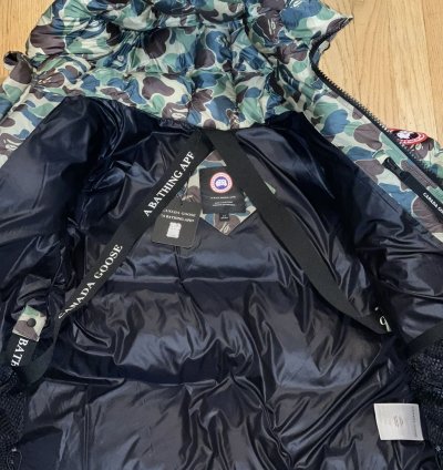 Bape Canada Goose ABC Camo Crofton Puffer Jacket