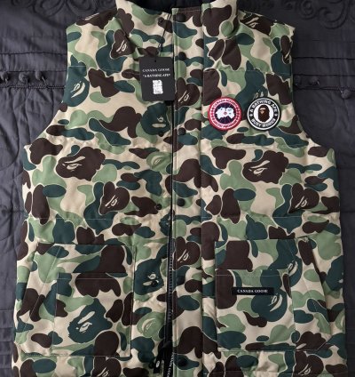 Bape Canada Goose Freestyle Camo Vest