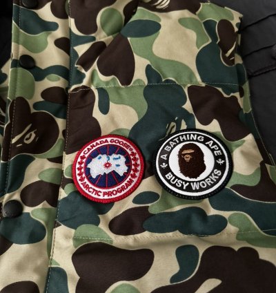 Bape Canada Goose Freestyle Camo Vest