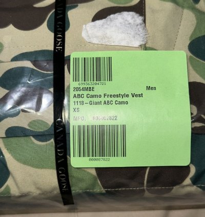 Bape Canada Goose Freestyle Vest