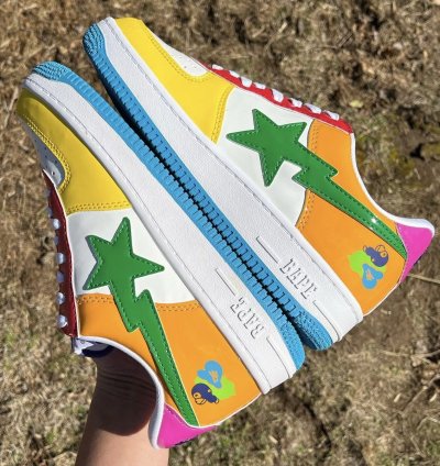 2013 Bathing Ape Baby Milo Multi Patent Leather Bapesta