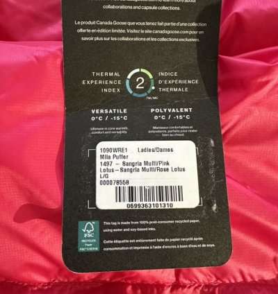 BOGO Canada Goose Reformation Mila puffer