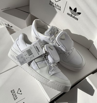 2021 Prada Adidas Forum Low Re-Nylon