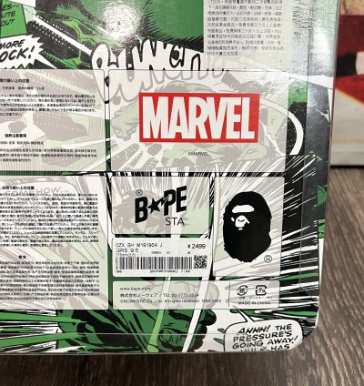 2022 Bape Bapesta Low Marvel Hulk - Green Purple Black