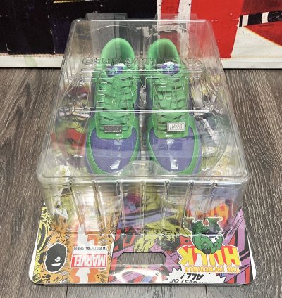 2022 Bape Bapesta Low Marvel Hulk - Green Purple Black