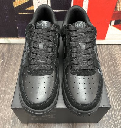 2022 Bape Comme Des Garcons CDG Osaka Bapesta Low Black