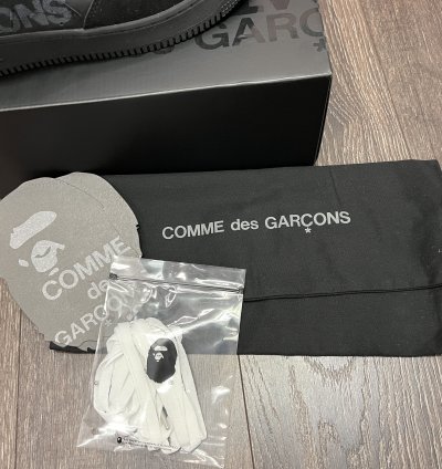 2022 Bape Comme Des Garcons CDG Osaka Bapesta Low Black