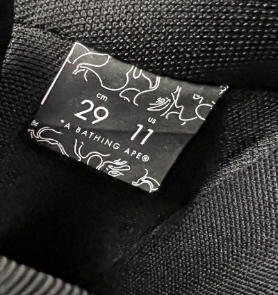 2022 Bape Comme Des Garcons CDG Osaka Bapesta Low Black