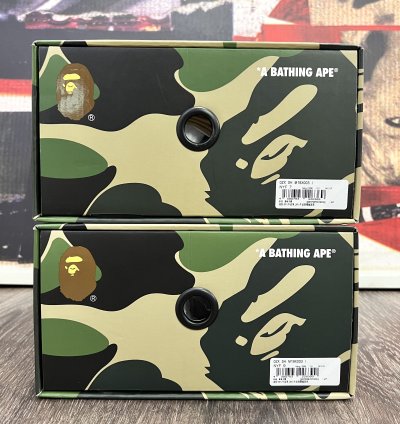 2022 Bape Sk8 Sta Army Olive Green Dark Navy Blue