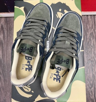 2022 Bape Sk8sta Army Olive Green Dark Navy Blue Grey