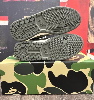2022 Bape Sk8sta Army Olive Green Dark Navy Blue Grey
