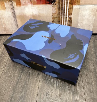 2023 Bape JJJJound Bapesta Low White Navy Blue