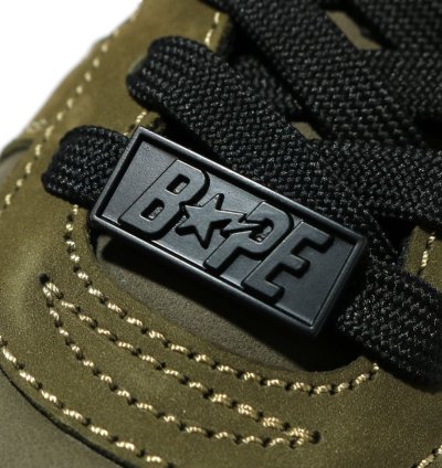 8 5 DS BAPE STA MILITARY MID Leather Suede Olive