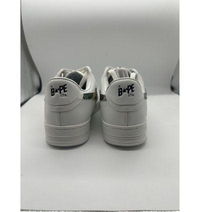 9 - Bathing Ape Bape Sta Low camo white green