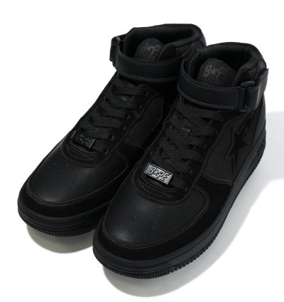 9 5 DS BAPE STA MILITARY MID Leather Suede Black