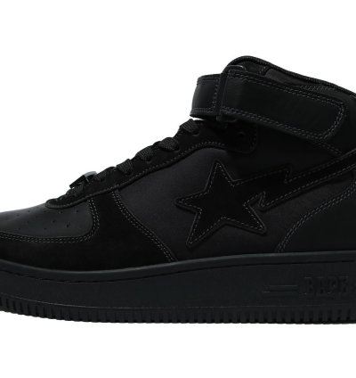 9 5 DS BAPE STA MILITARY MID Leather Suede Black