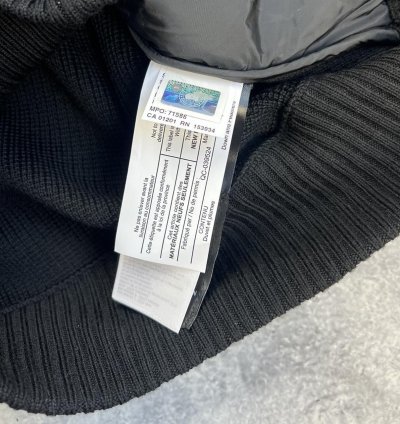 Canada goose black hybridge knit gilet