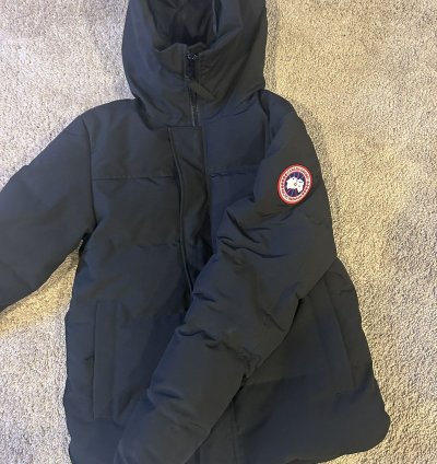 CANADA GOOSE Black MacMillan Down Jacket