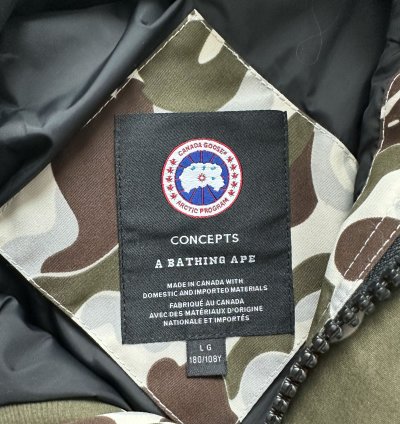 Canada Goose Concepts Bape White Expedition Jacket