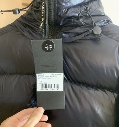 Canada goose crofton black puffer jacket