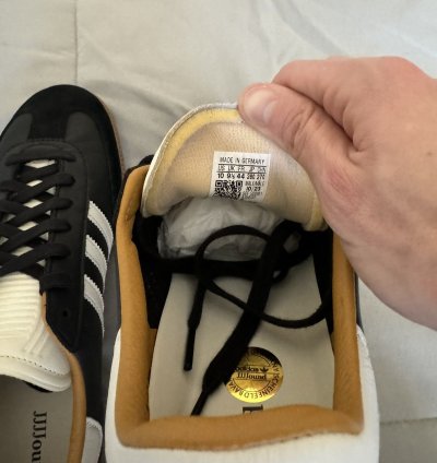 Adidas Jjjjound Samba MIG OG Black size 10