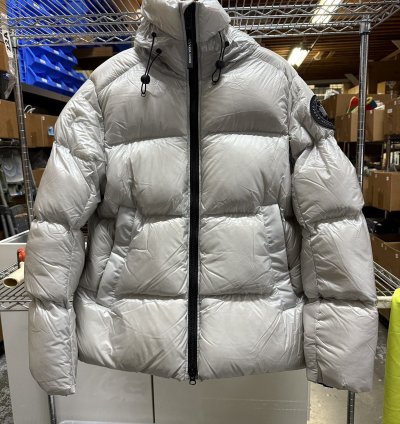 CANADA GOOSE CROFTON PUFFER JACKET sz New SILVER BIRCH