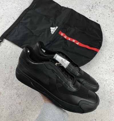 Adidas Prada Luna Rossa 21 Black Sneakers Size 8 5
