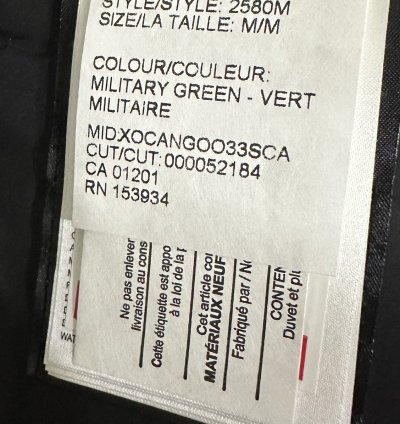 Canada Goose Emory Parka (Coyote Fur) Olive size