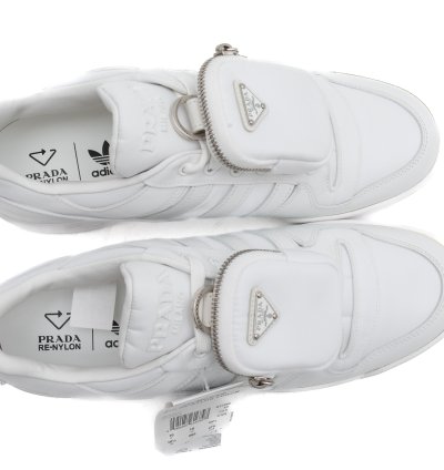 ADIDAS PRADA RE-Nylon Forum Low White Sneakers