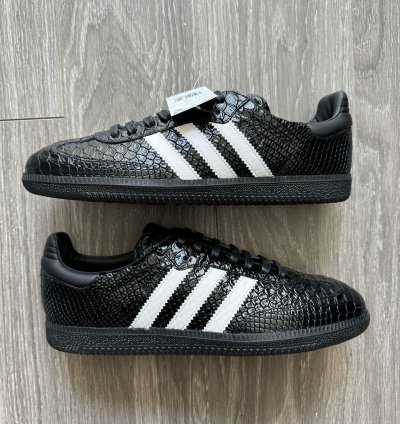 adidas Samba Made In Italy - Black Croc - Size 9