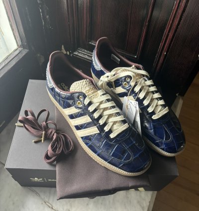 Adidas Samba Navy Croc Sneakers