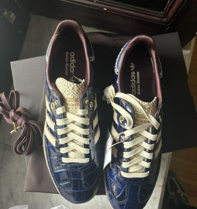 Adidas Samba Navy Croc Sneakers