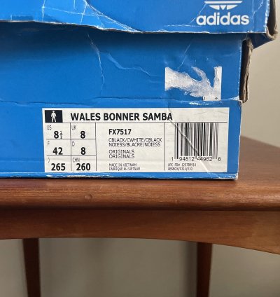 Adidas Samba Wales Bonner (Core Black)
