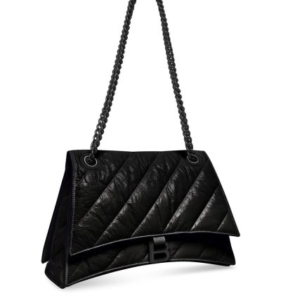 Balenciaga Medium Crush Chain Strap Shoulder Bag