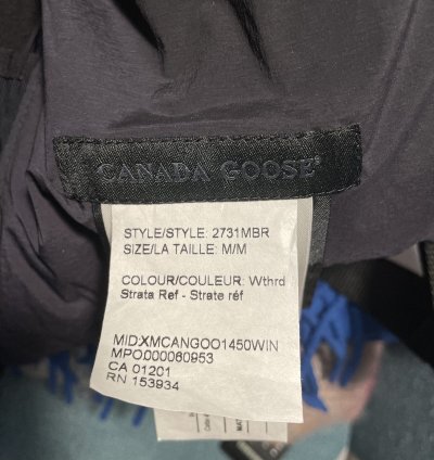 Canada Goose HyBridge CW Reflective Down Jacket Black Label