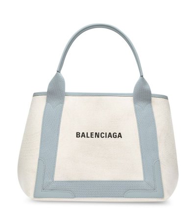 Balenciaga Logo Print Tote Bag