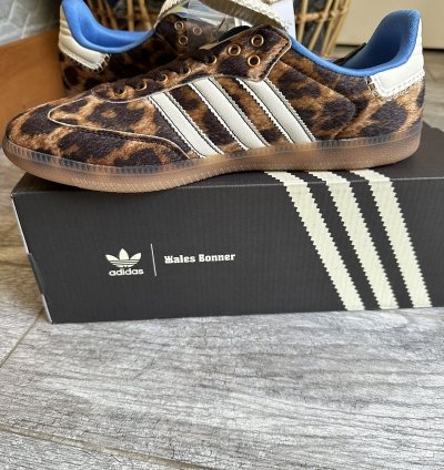 Adidas Wales Bonner Pony Hair Leopard Sambas