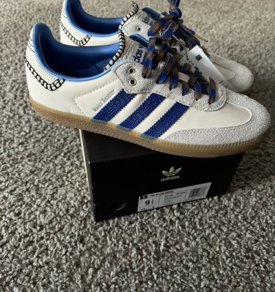 adidas Wales Bonner Samba Nylon Wonder Clay Royal Blue
