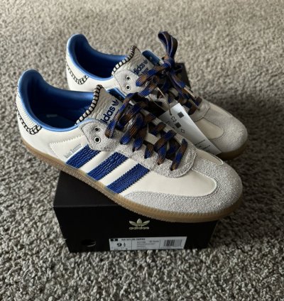 adidas Wales Bonner Samba Nylon Wonder Clay Royal Blue
